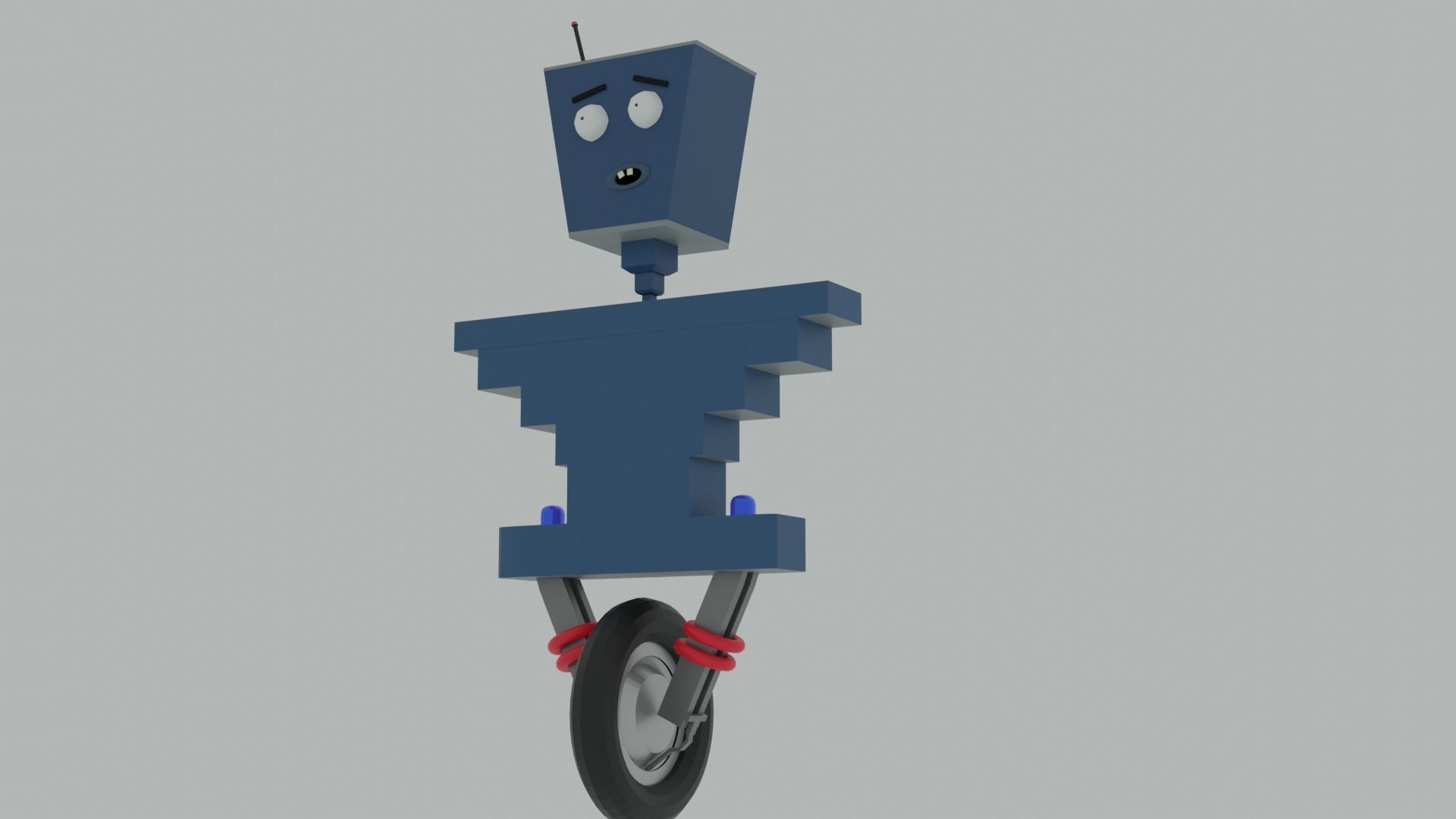 Mr Robot Free low-poly 3D model_3