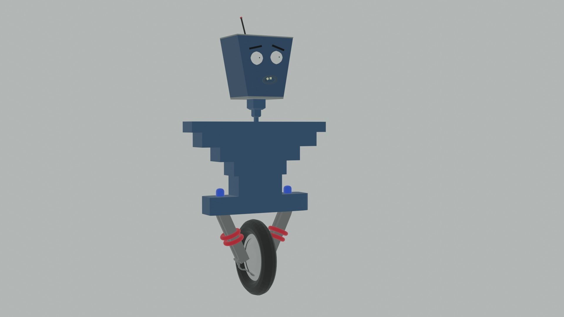 Mr Robot Free low-poly 3D model_1
