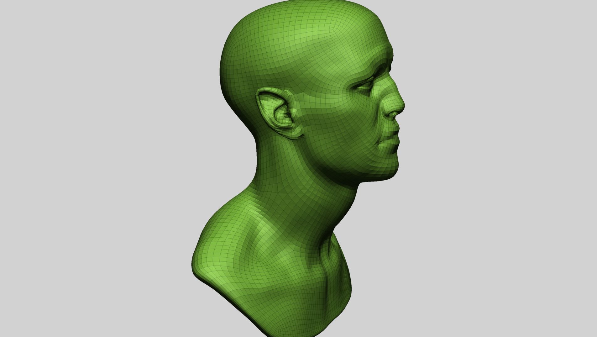 Speed Sculpt - Male Head 3D model_15