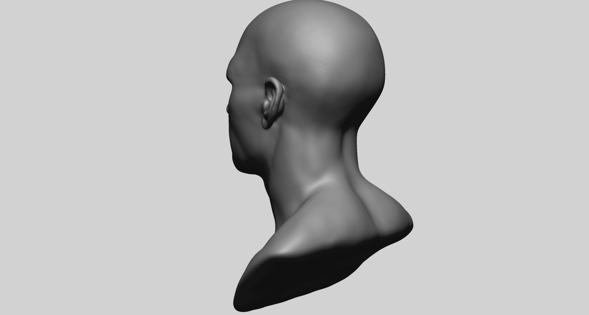 Speed Sculpt - Male Head 3D model_7