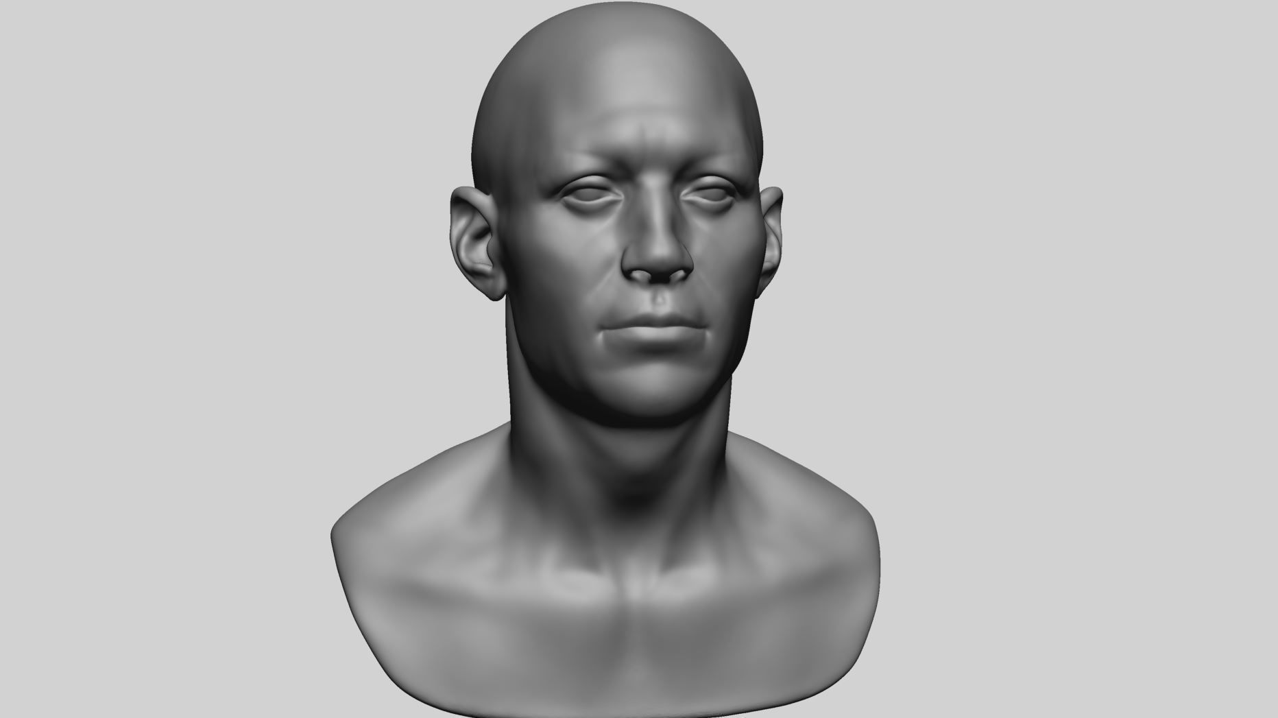 Speed Sculpt - Male Head 3D model_1