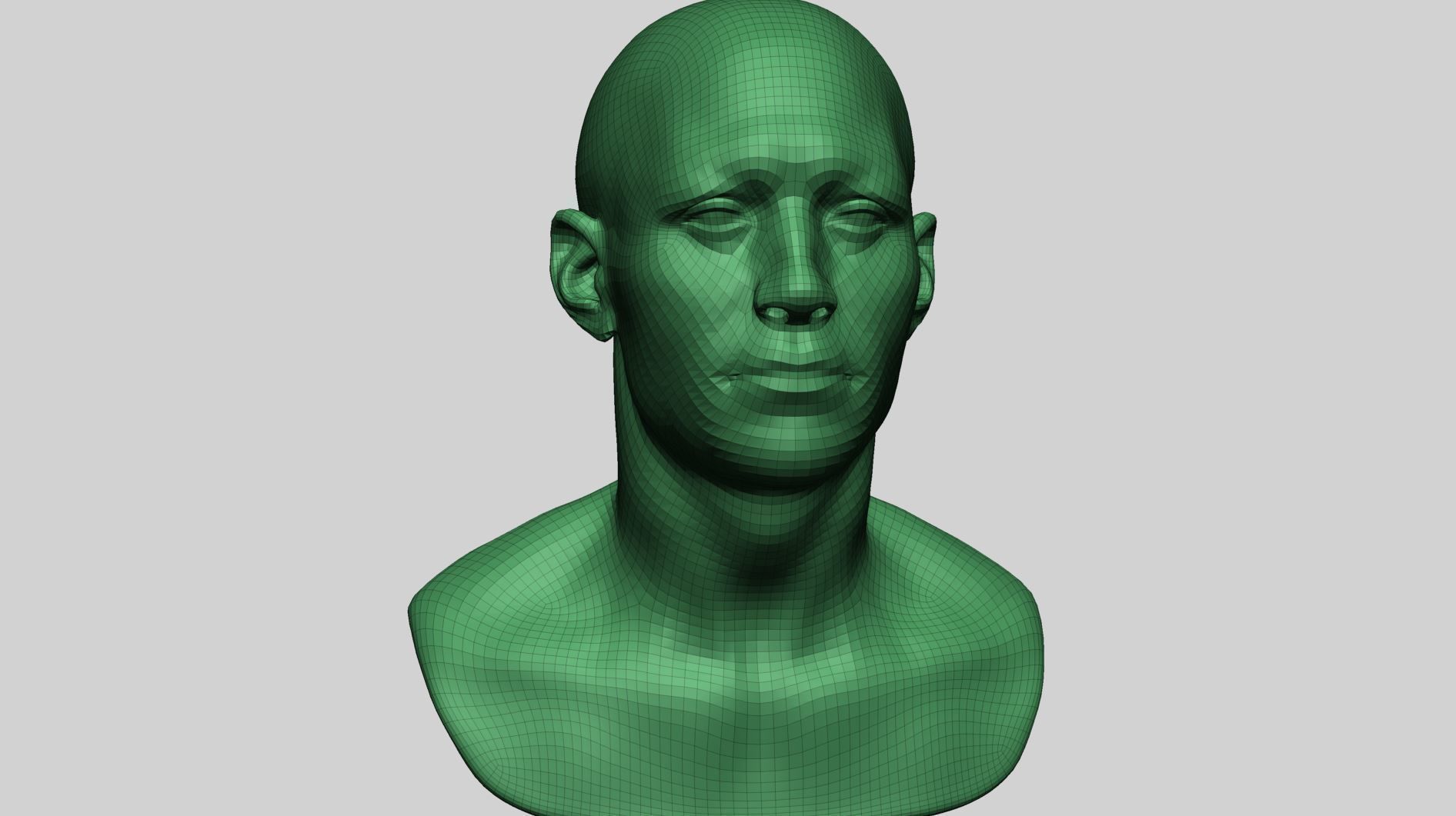 Speed Sculpt - Male Head 3D model_14