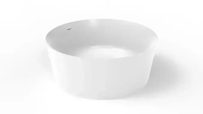 Round Modern Bath 1400 x 550