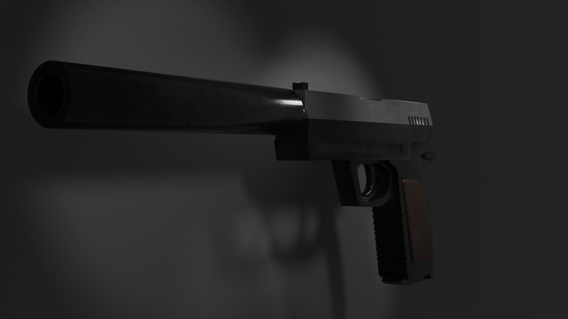 USP LowPoly free Free low-poly 3D model_2