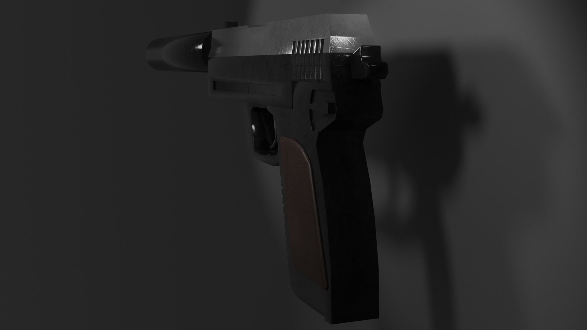 USP LowPoly free Free low-poly 3D model_1