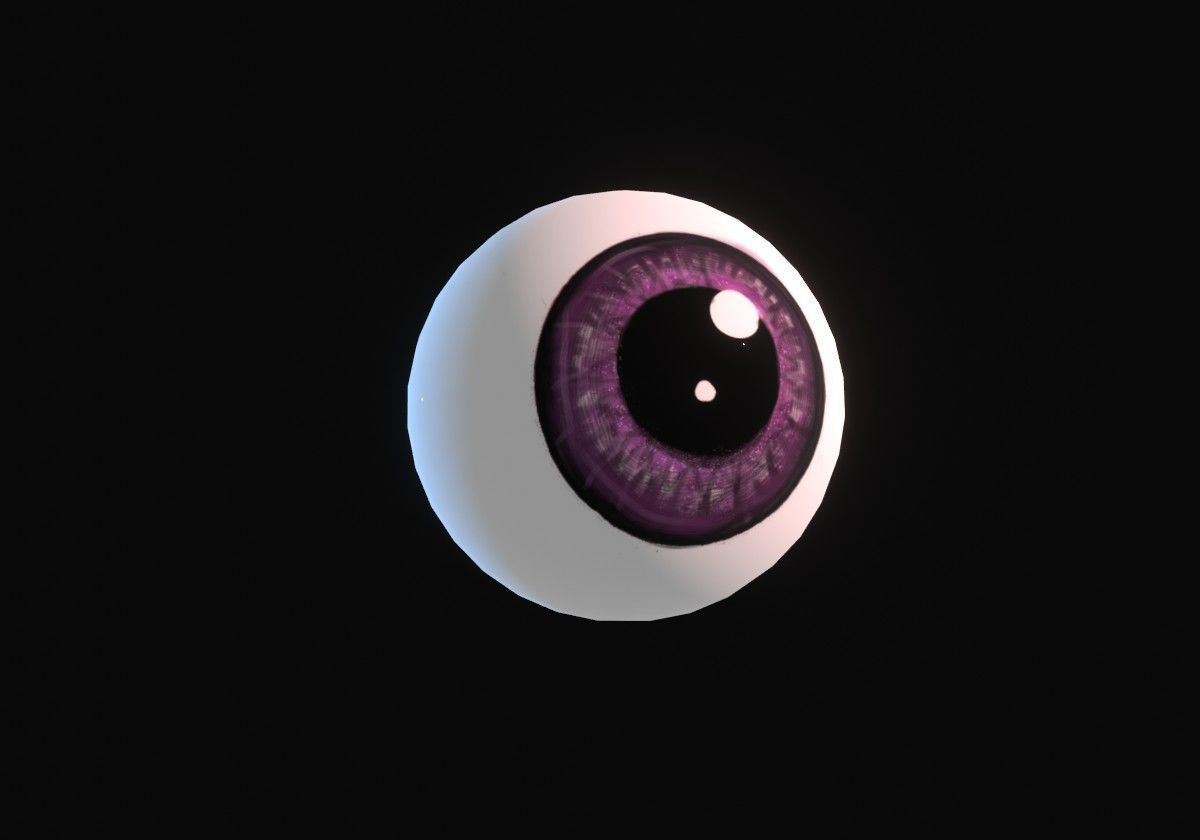 12 eyeballs pair pack 3D model_7