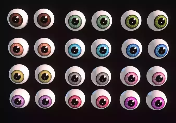 12 eye textures pack  