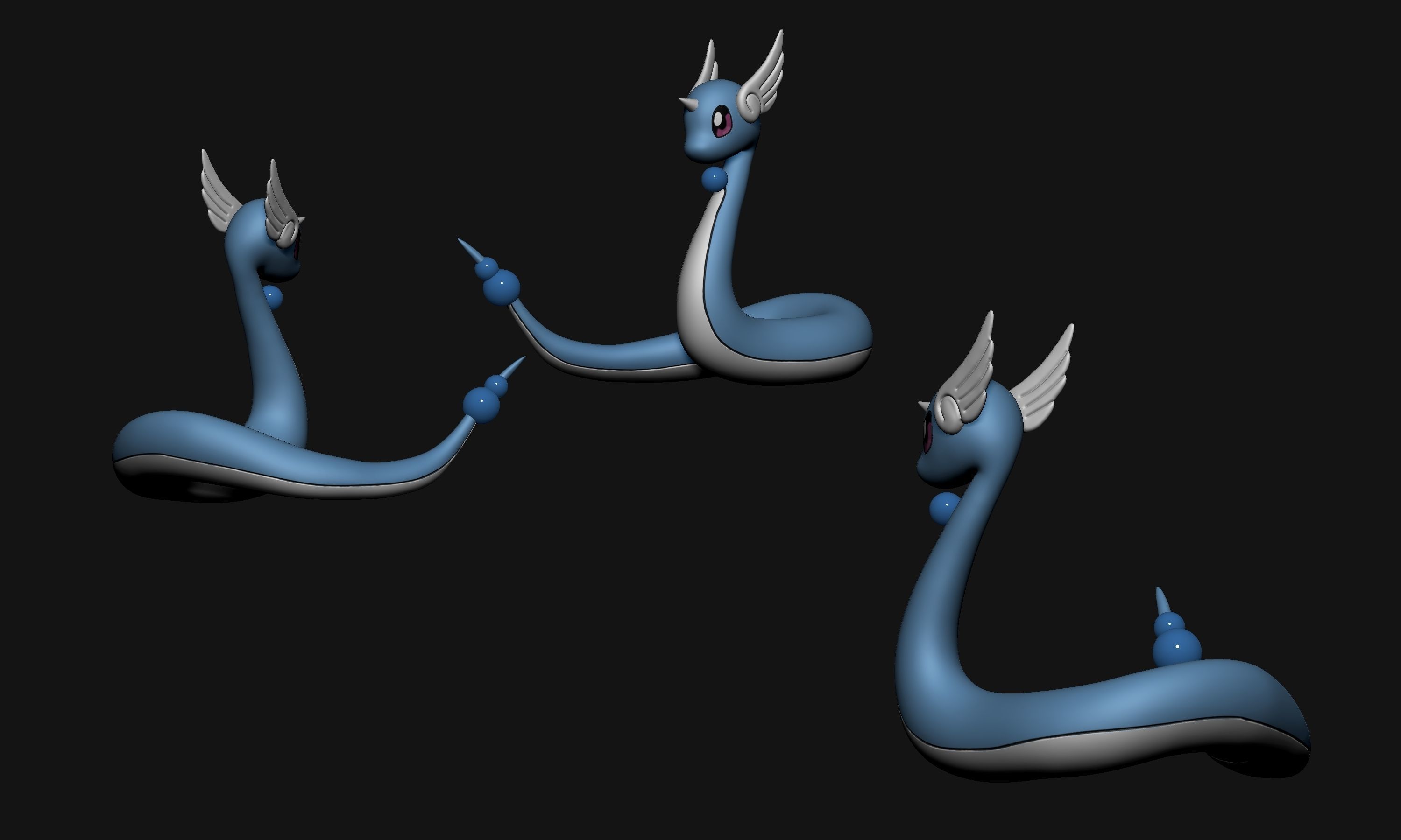 Pokemon - Dragonair 3D print model_1