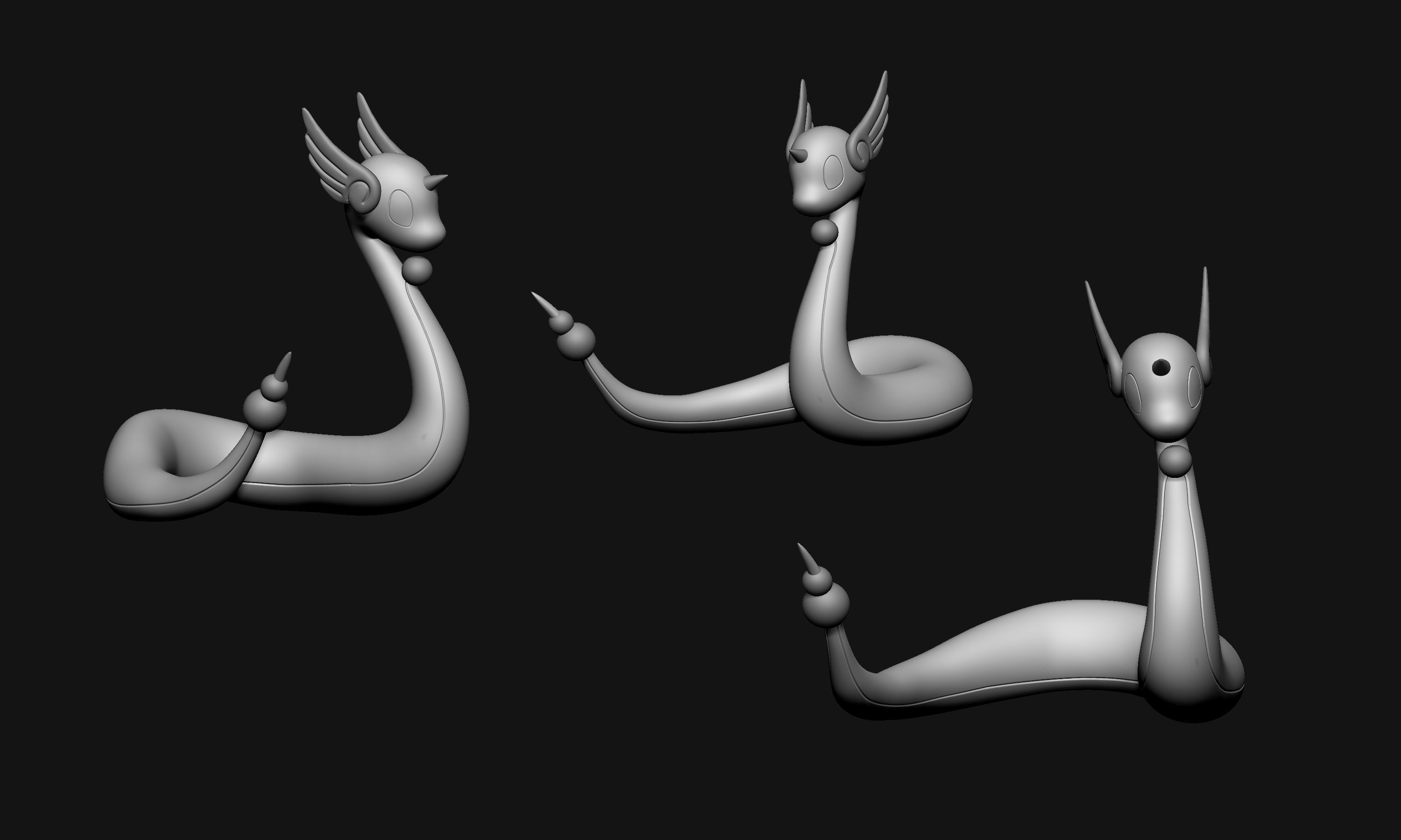 Pokemon - Dragonair 3D print model_5