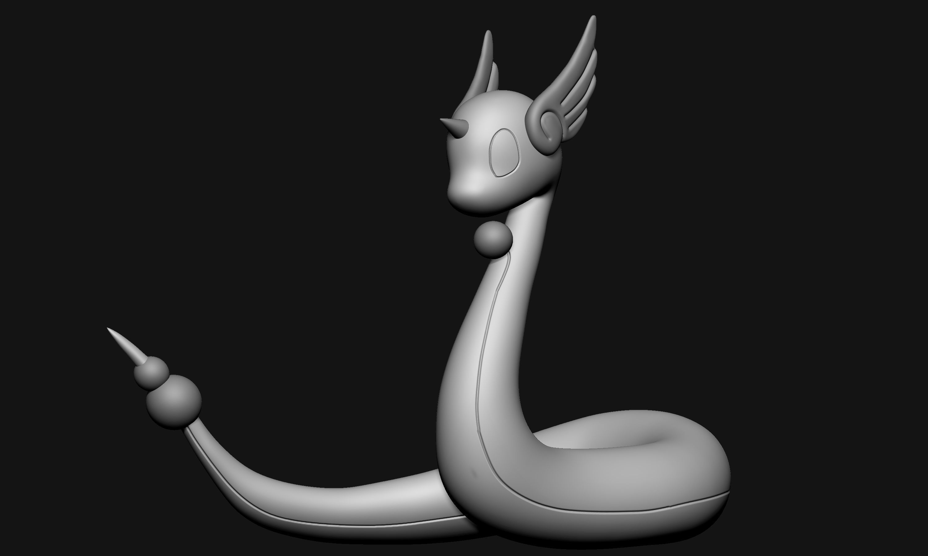 Pokemon - Dragonair 3D print model_3
