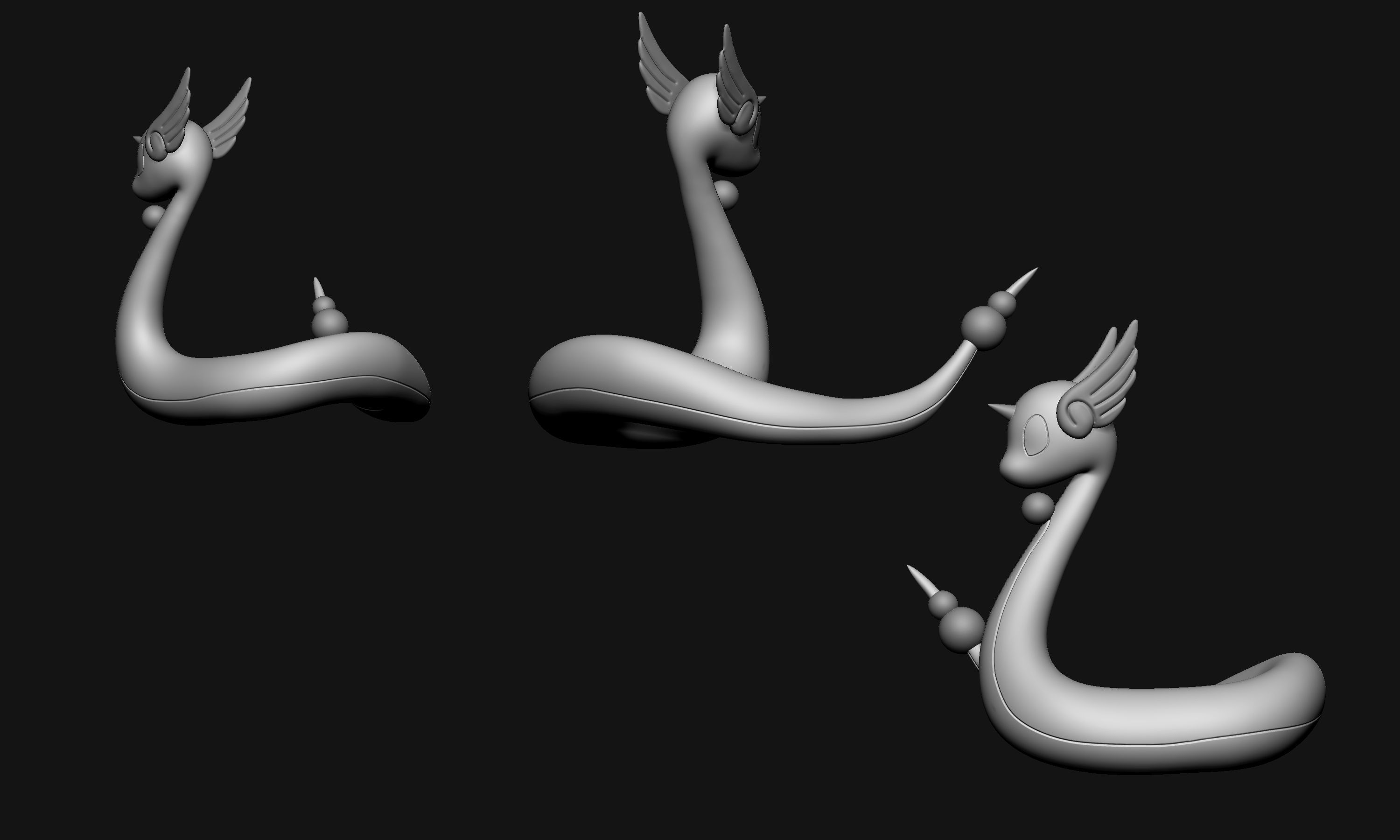 Pokemon - Dragonair 3D print model_4