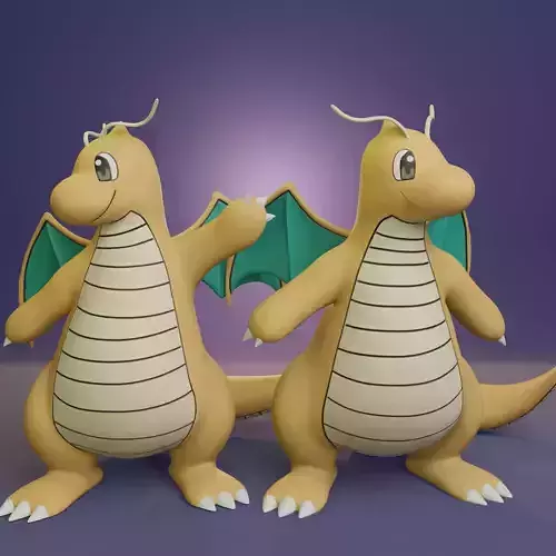 Pokemon - Dragonite with 2 poses