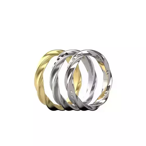 Wedding Ring 01 3D print model
