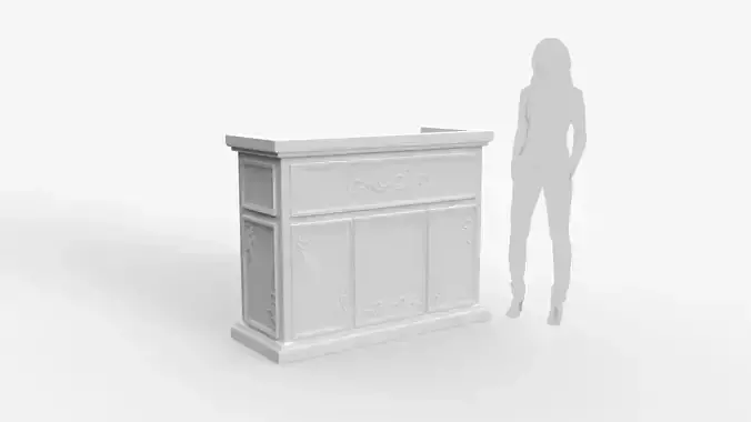 Luxury Reception Counter Desk 1