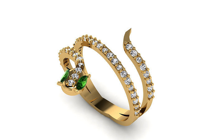 Snake Ring R 116 3D print model