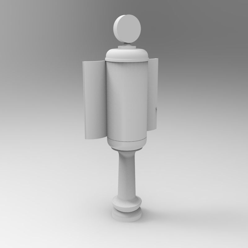 Gas Station Pump 1935-1940 - 1-35 scale diorama accessory 3D print model_14