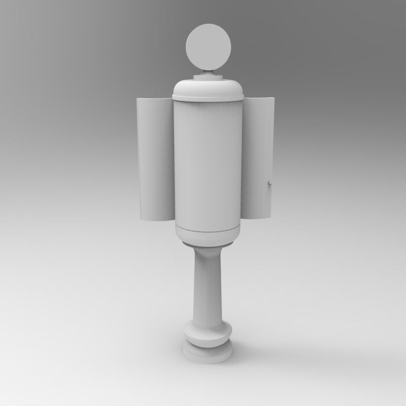 Gas Station Pump 1935-1940 - 1-35 scale diorama accessory 3D print model_11