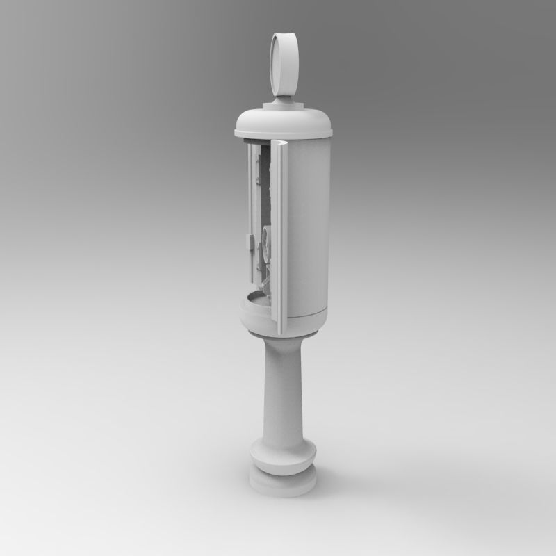 Gas Station Pump 1935-1940 - 1-35 scale diorama accessory 3D print model_15