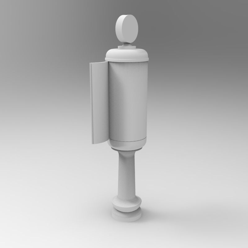 Gas Station Pump 1935-1940 - 1-35 scale diorama accessory 3D print model_19