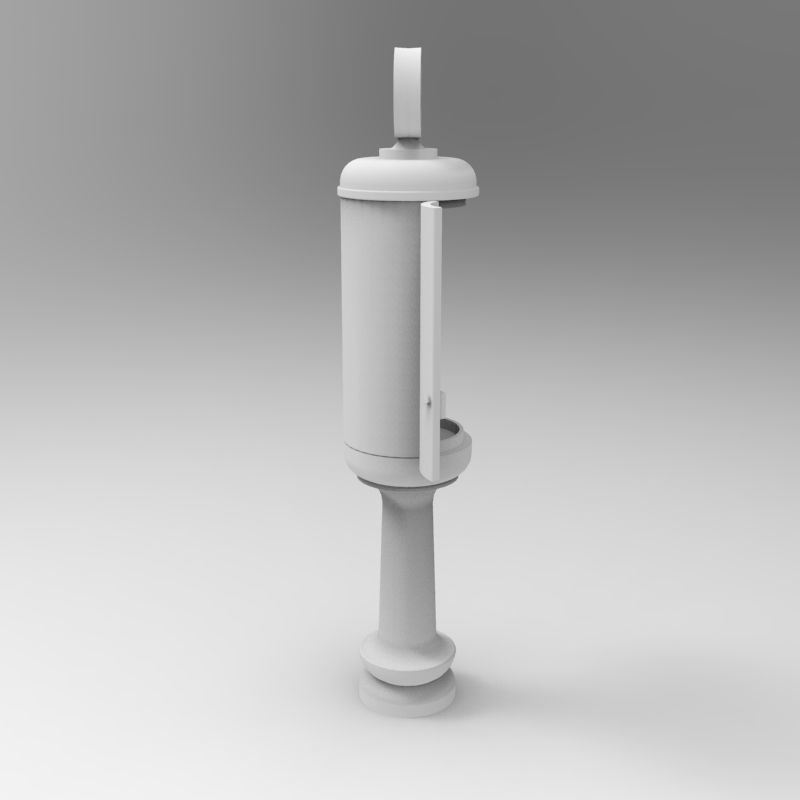 Gas Station Pump 1935-1940 - 1-35 scale diorama accessory 3D print model_16