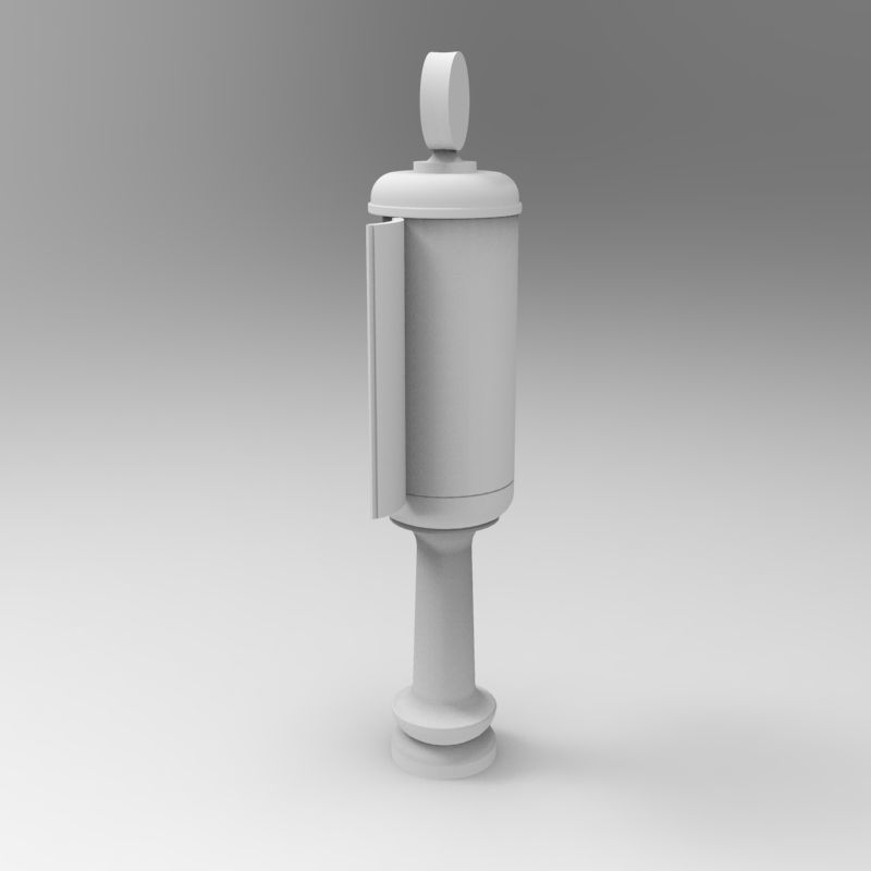 Gas Station Pump 1935-1940 - 1-35 scale diorama accessory 3D print model_20