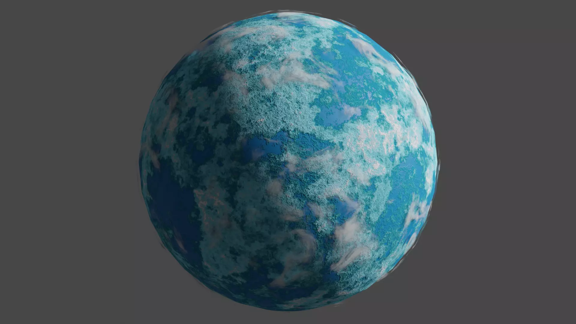 Ice Planet Low-poly 3D model_0