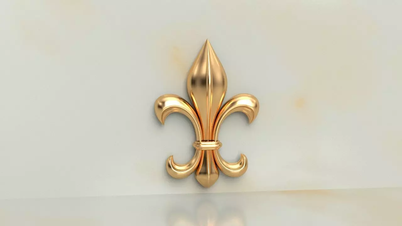 Fleur De Lis 3D print model_0