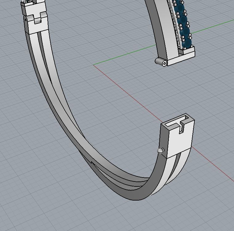 Bracelet gold bangle with diamonds 3D print model_7