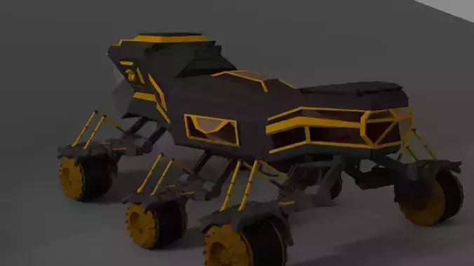 Sci-Fi Space Rover
