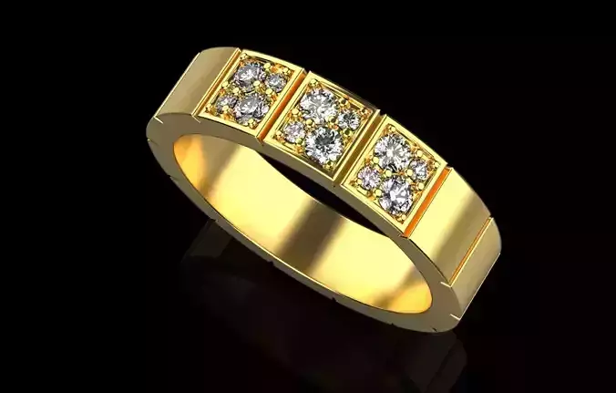 WEDDING RING WITH STONES