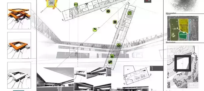 Three-dimensional and two-dimensional school project