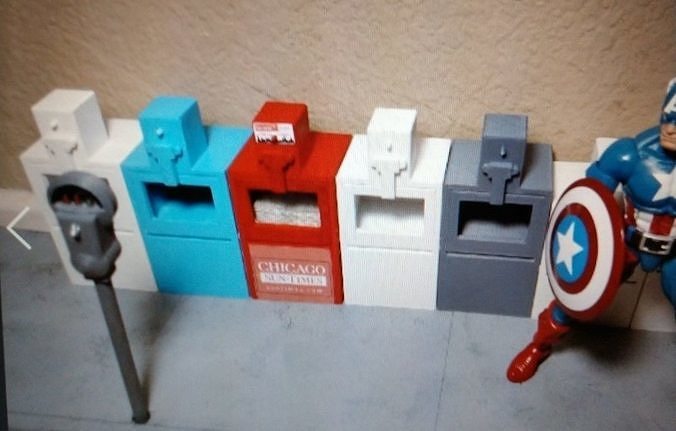 Legends Scale Newspaper Vending Machine 3D print model