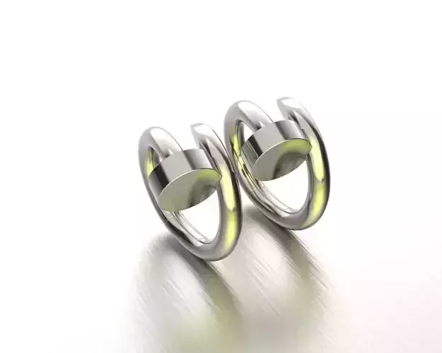 Cufflinks two silver rings