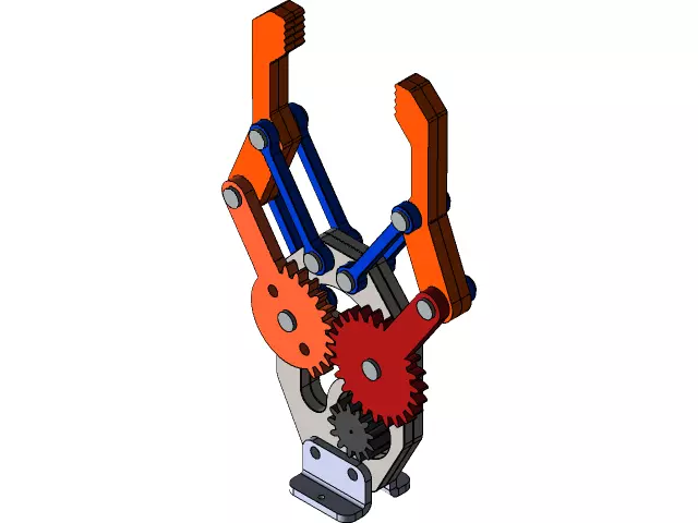 Robotic gripper and end effector 3D model_0