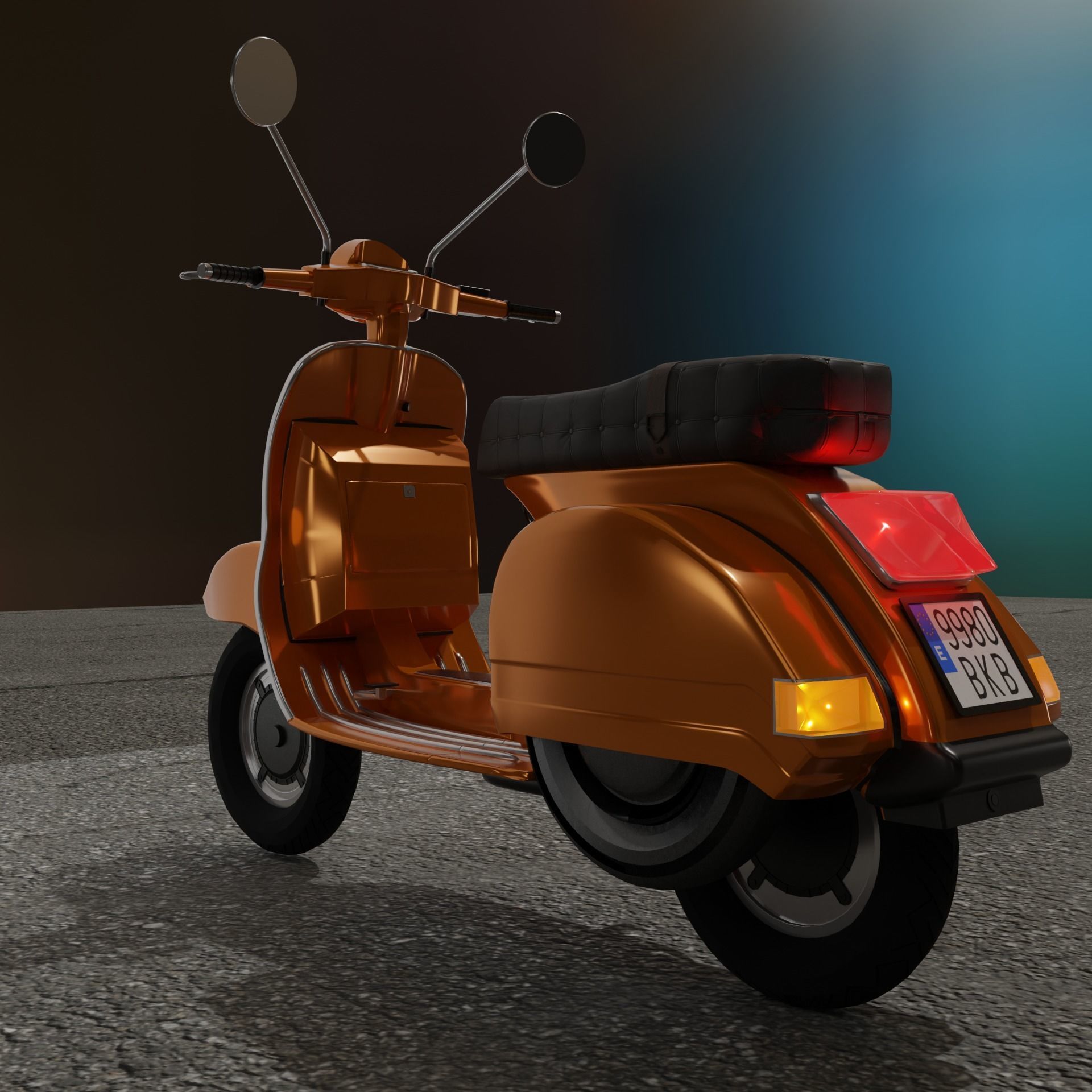 Vespa PX 125 3D model_2