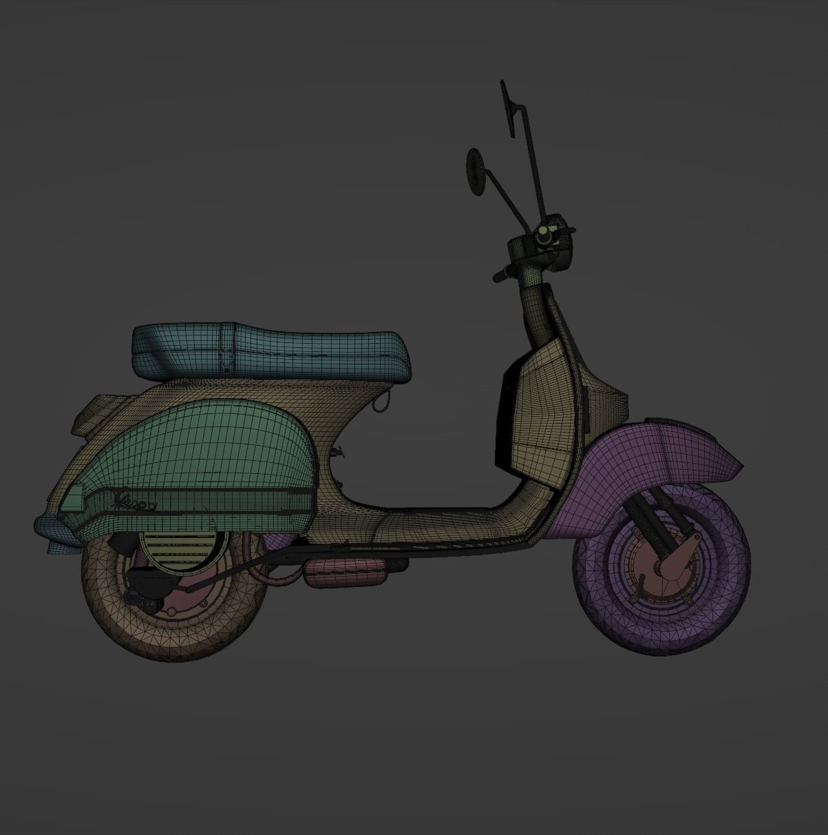 Vespa PX 125 3D model_13