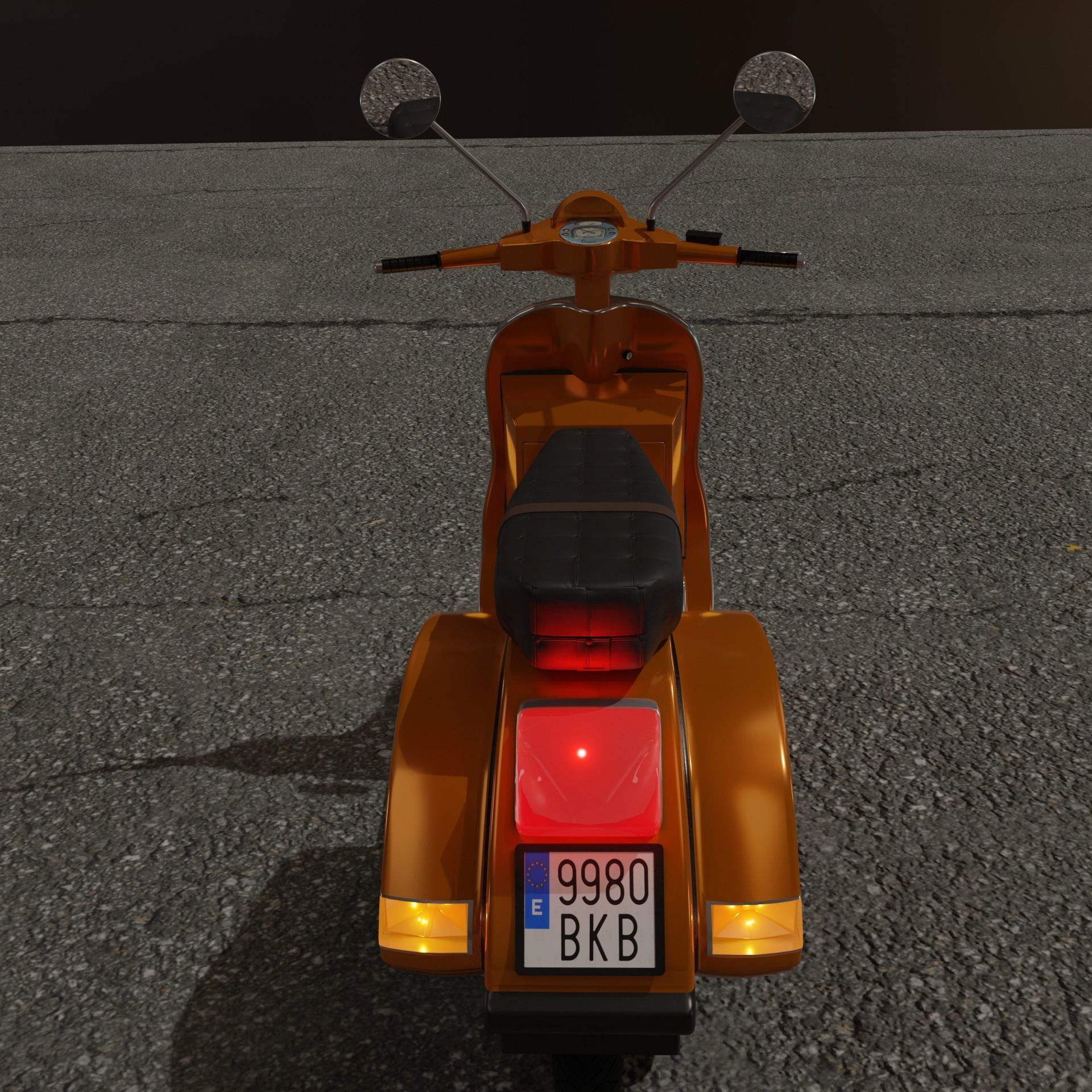 Vespa PX 125 3D model_3