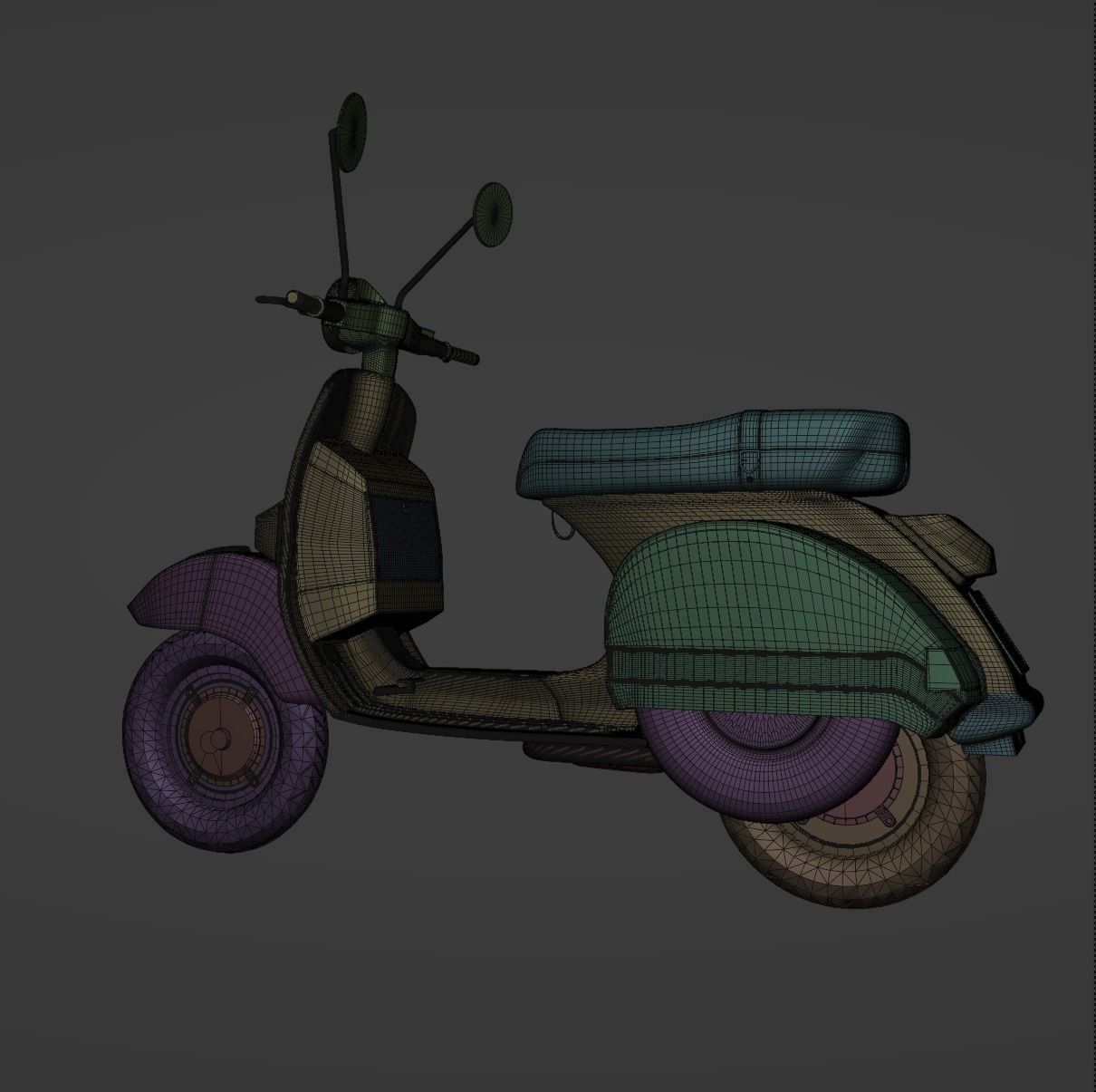 Vespa PX 125 3D model_9