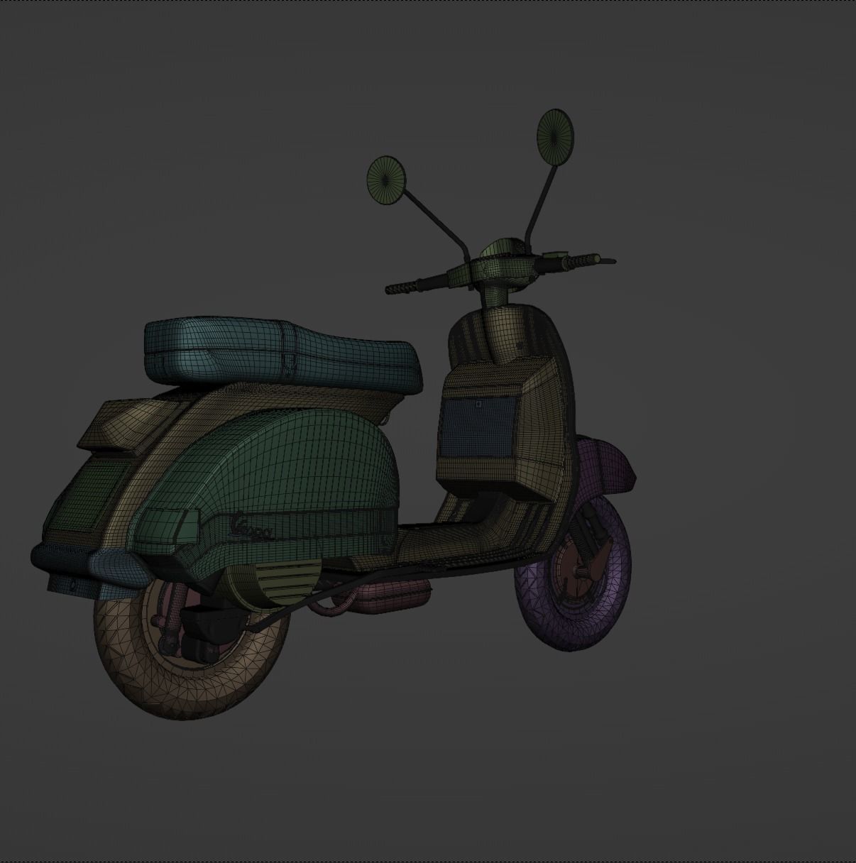 Vespa PX 125 3D model_6