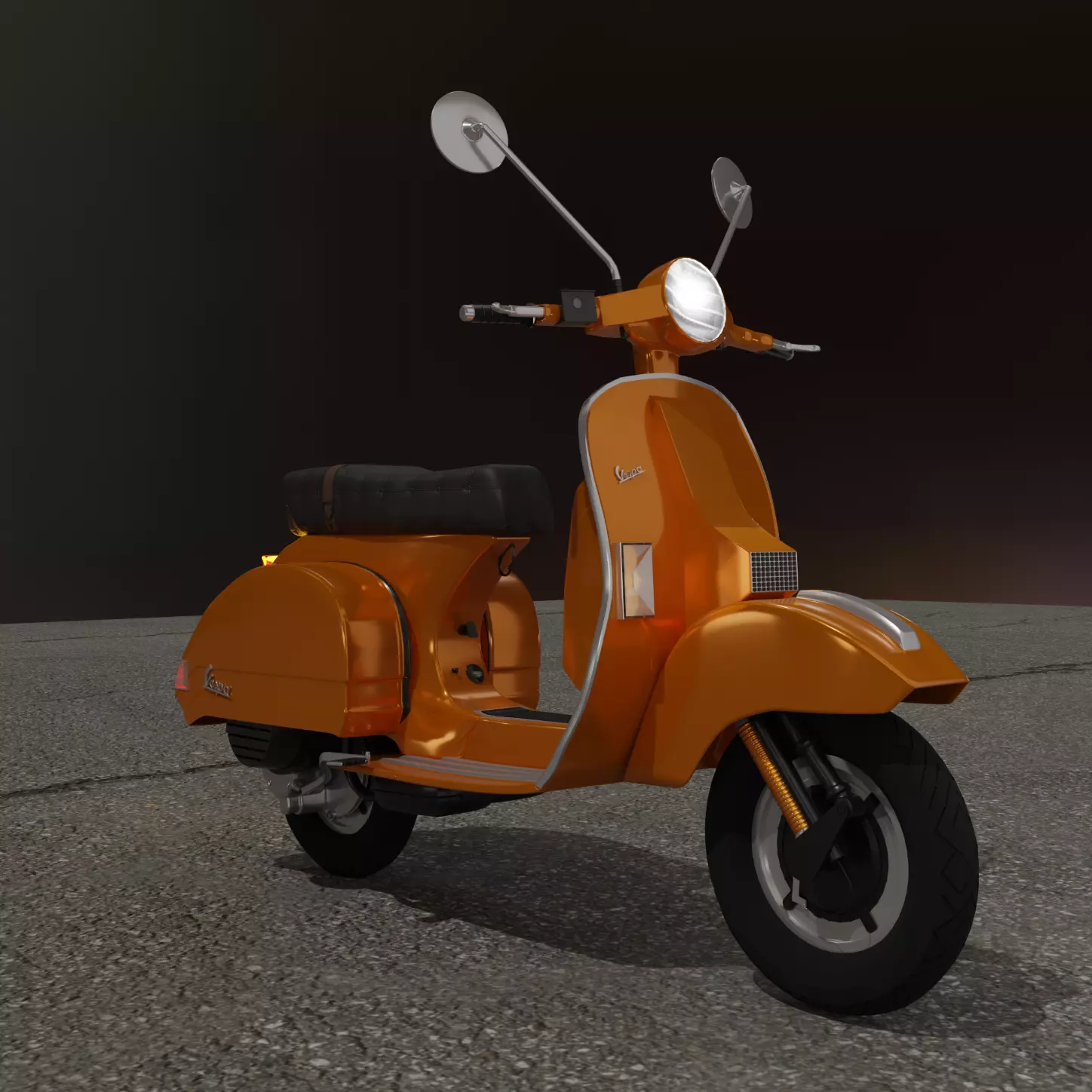 Vespa PX 125 3D model_0