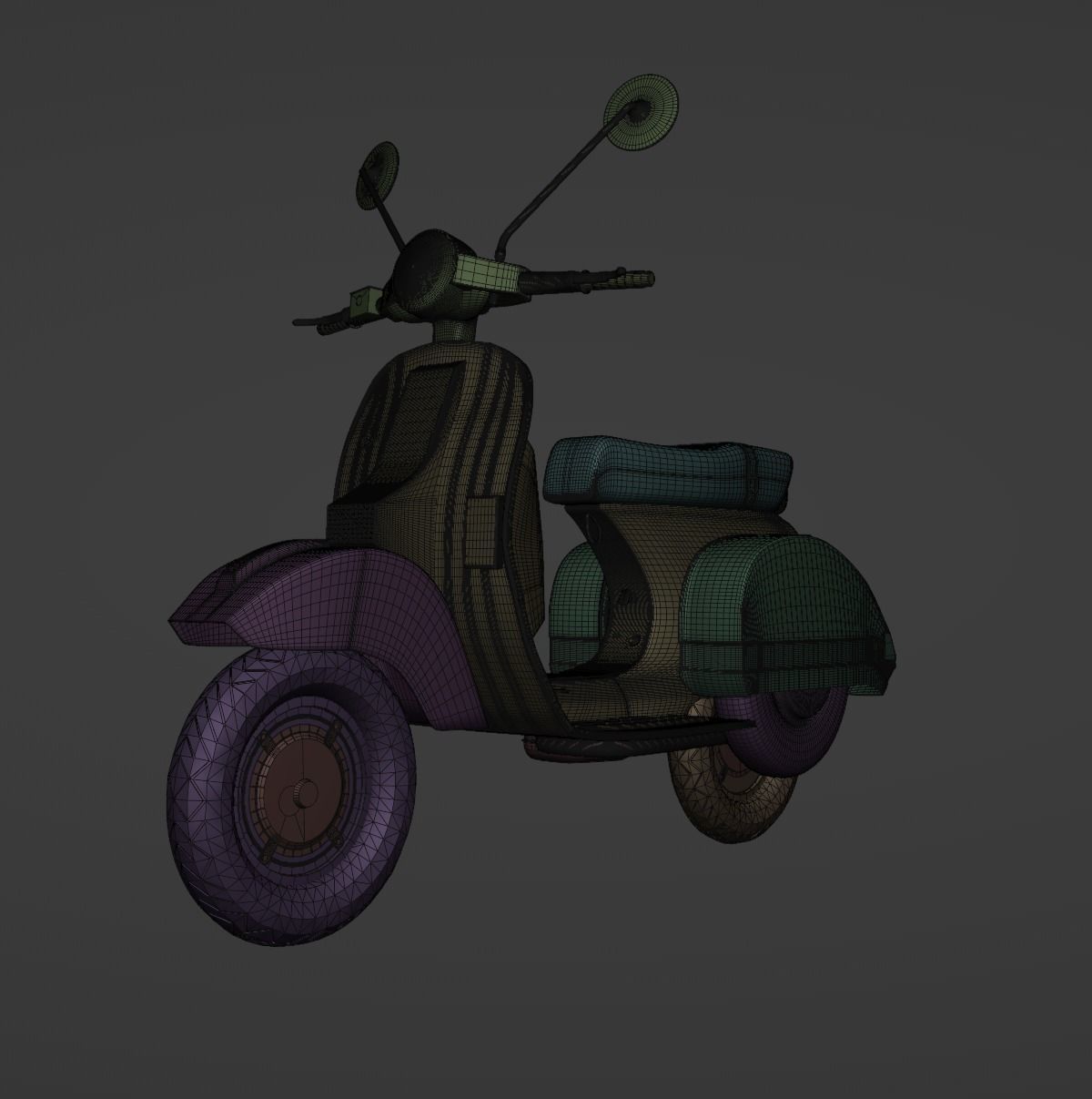 Vespa PX 125 3D model_10