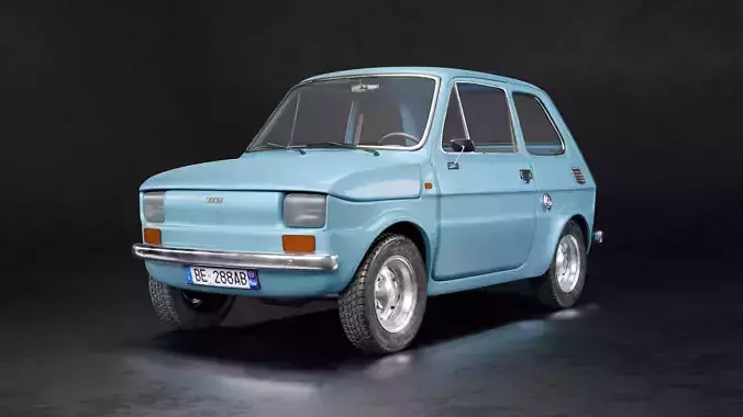 Fiat 126  1973 3D model
