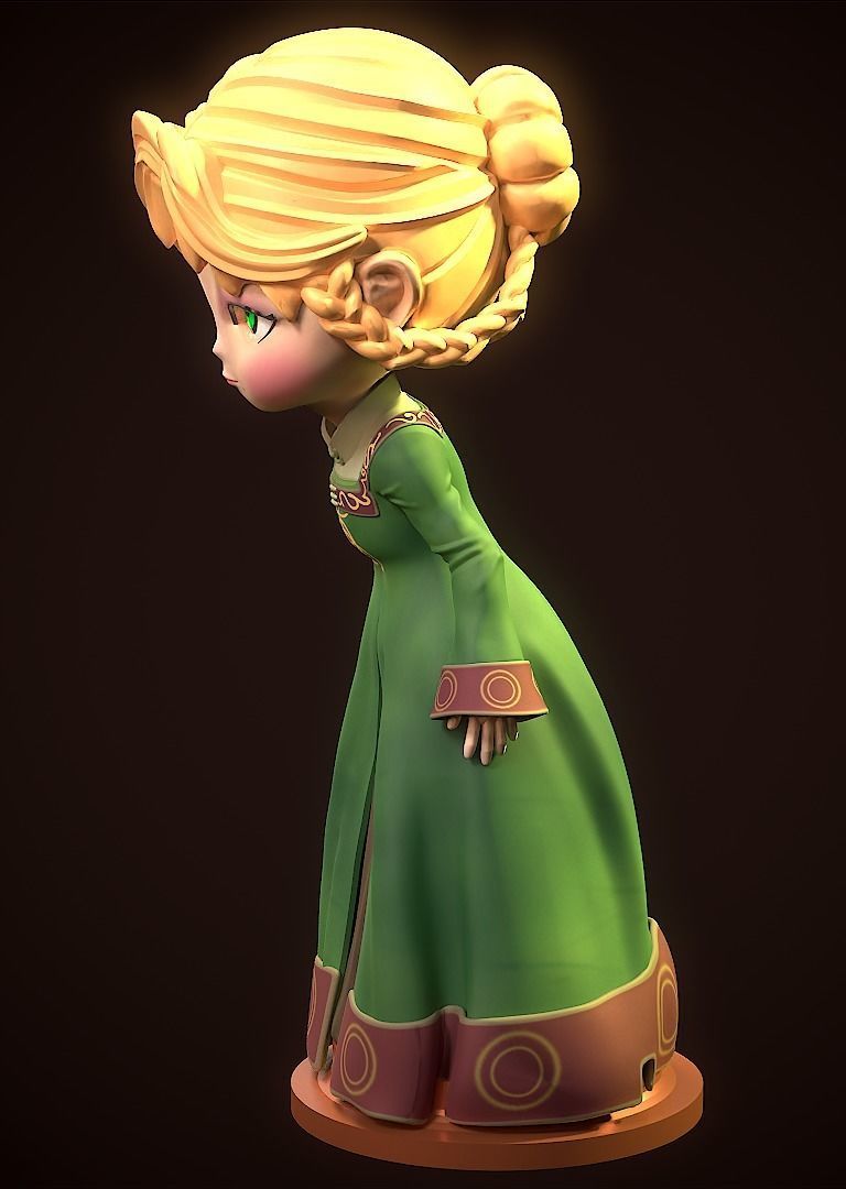 Rya  Chibi Elden ring 3D print model_3