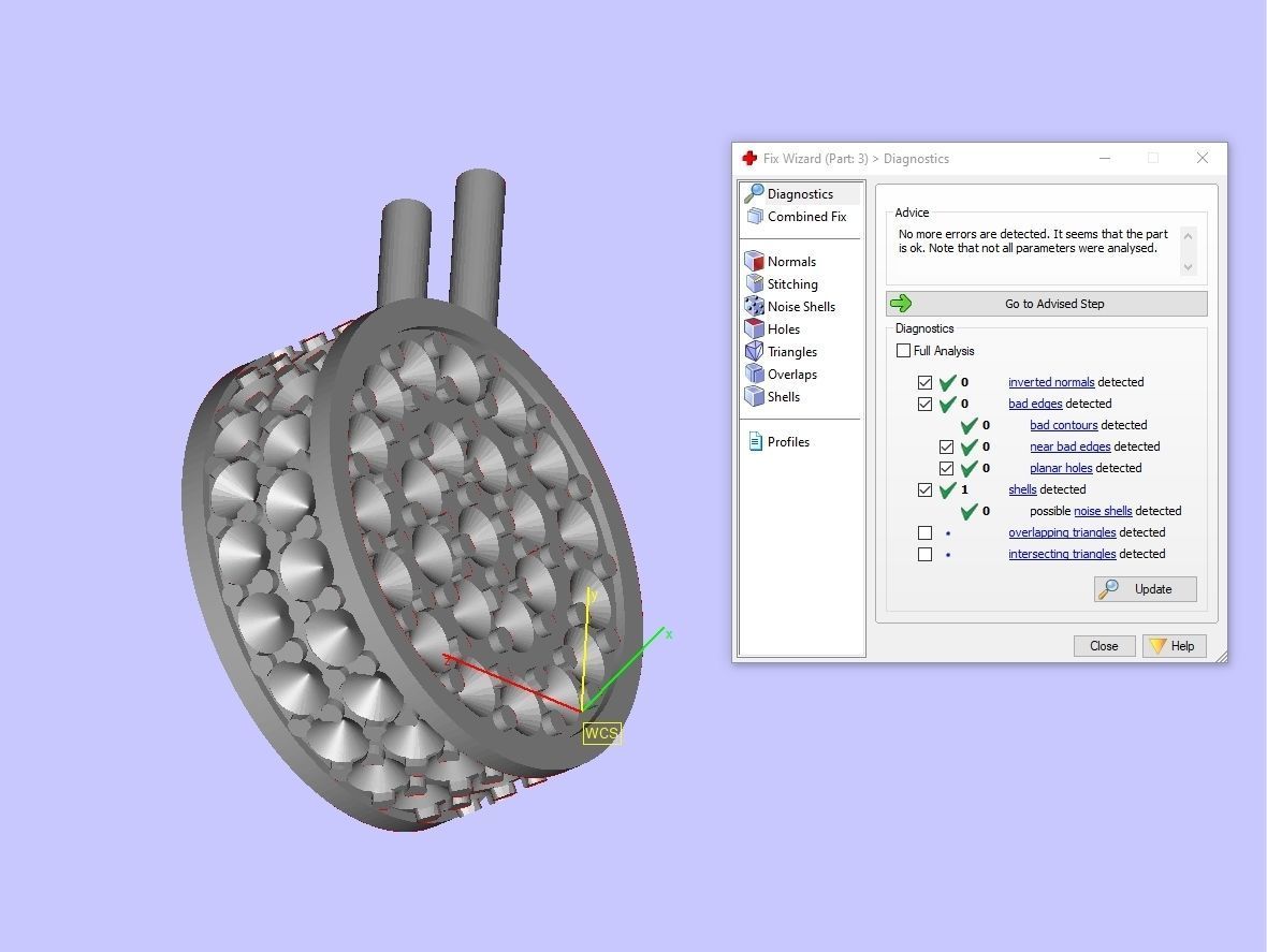 Cufflinks two rings with diamonds 3D print model_5