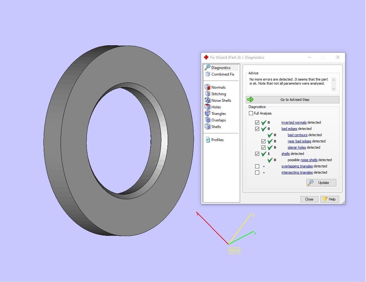 Cufflinks two rings with diamonds 3D print model_6