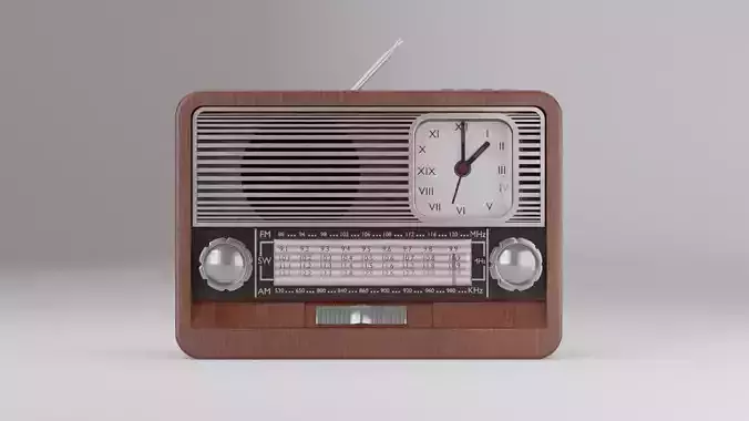 a old Radio Free 3D model