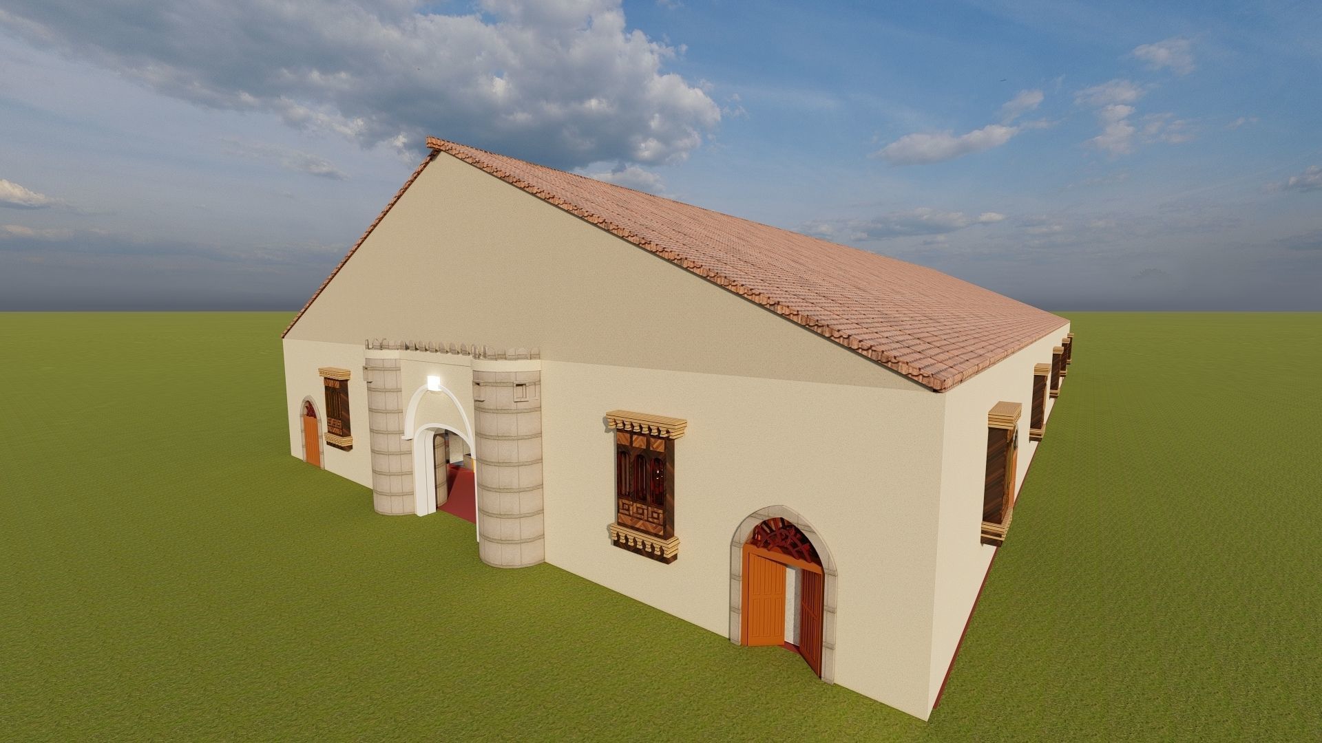 3D design for an Exhibition inside a tent 3D model_10