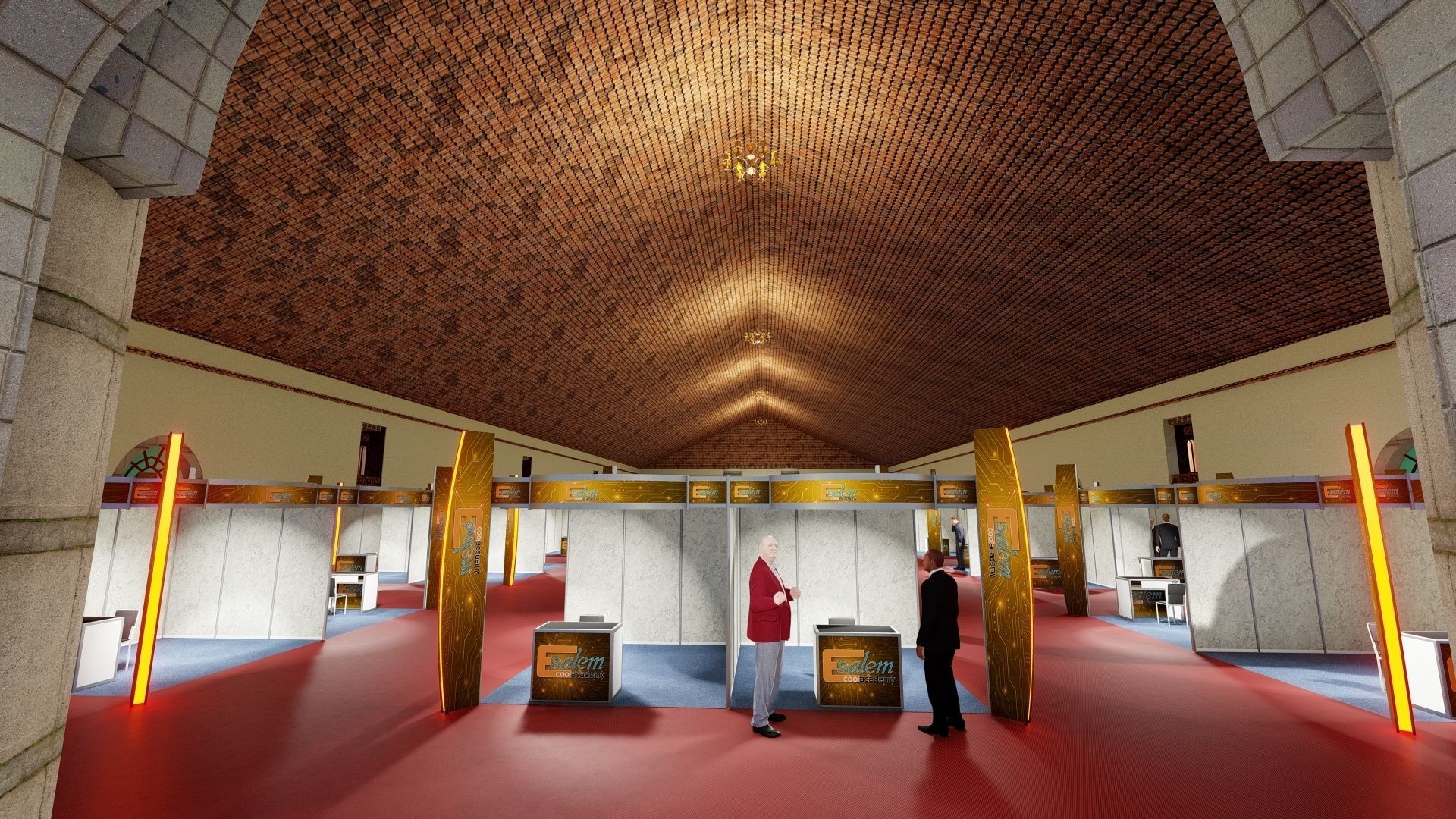 3D design for an Exhibition inside a tent 3D model_5