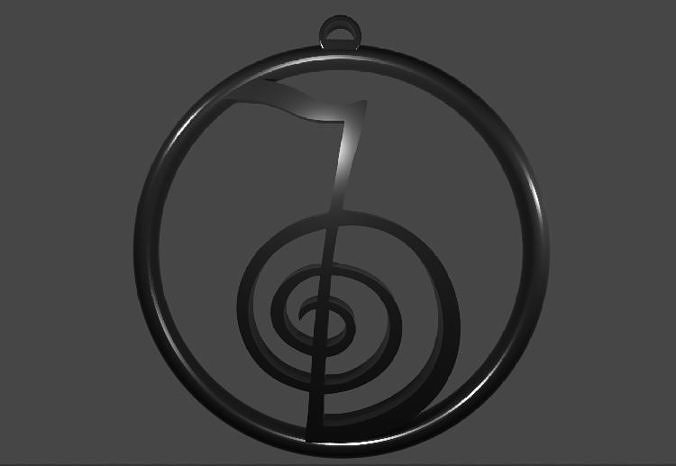 CHAVEIRO SIMBOLO REIKI by nunes3dartist Free 3D print model