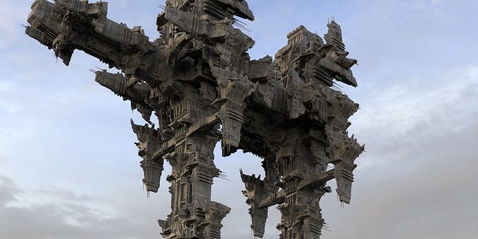 District 10 Mothership Design 3  3D model